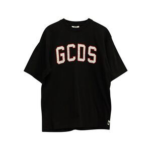 GCDS Logo-Print T-shirt in Black Cotton